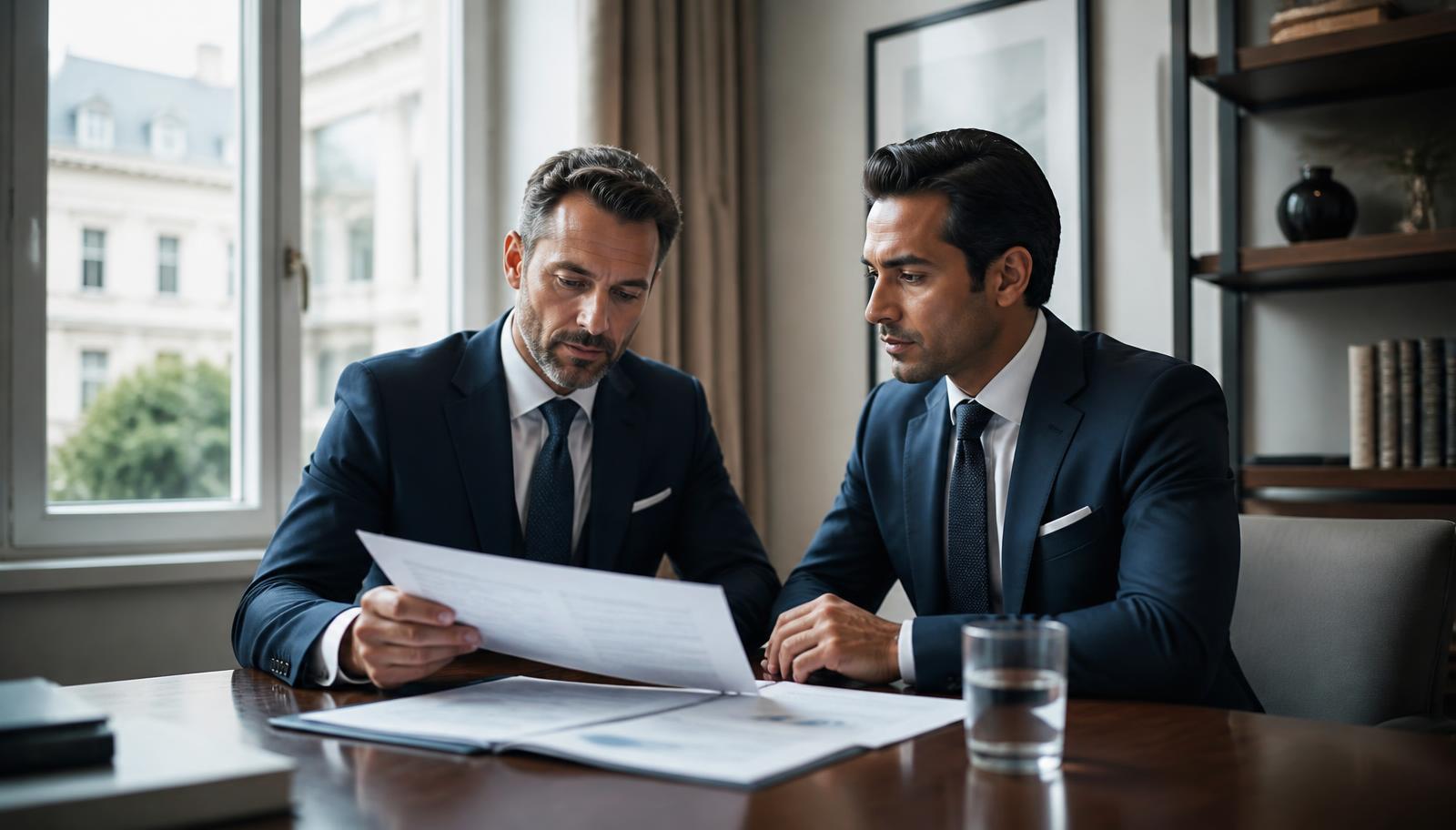 BM Wealth Management advisers reviewing a client portfolio